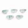 5Pcs 6x8MM Natural Rectangle Emerald Cut Moss Agate Faceted Cut Loose Gemstone Nature Semi Precious Stone DIY Jewelry Supplies 4170015