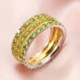 2MM Dainty August Birthstone Eternity Ring Nature Peridot Gemstone Wedding Engagement Full Band Stackable Ring Solid 14K Gold Ring 1294299