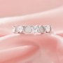 4MM Full Band Keepsake Breast Milk Resin Heart Bezel Ring Settings,Solid 925 Silver Ring,Heart Ring,DIY Ring Supplies For Gemstone 1294938