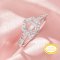Hexagon Prong Ring Settings,Solid 14K 18K Gold Moissanite Ring,Elegant Art Deco Ring,DIY Ring Supplies 1294985
