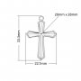 Keepsake Breast Milk Resin Cross Bezel Pendant Settings,Stainless Steel Silver Cross Pendant Charm,DIY Pendant Blank 1431466