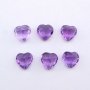 5Pcs Heart Purple Amethyst February Birthstone Faceted Cut Loose Gemstone Nature Semi Precious Stone DIY Jewelry Supplies 4130015