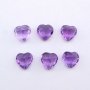 1Pcs Heart Purple Amethyst February Birthstone Faceted Cut Loose Gemstone Nature Semi Precious Stone DIY Jewelry Supplies 4130015