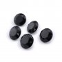 5Pcs Natural Round Black Onyx Faceted Cut Loose Gemstone Nature Semi Precious Stone DIY Jewelry Supplies 4110170