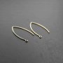 2pairs 18x32MM 14K Gold Filled Color Not Tarnished 0.76MM 21Gauge Wire Beading Earrings Hook DIY Earrings Supplies Findings 1705060