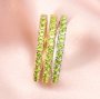 2MM Dainty August Birthstone Eternity Ring Nature Peridot Gemstone Wedding Engagement Full Band Stackable Ring Solid 14K Gold Ring 1294299