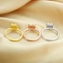 8MM Keepsake Breast Milk Resin Heart Bezel Ring Settings,High Bezel Stackable Ring 1294597