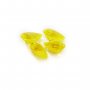 6x8MM Pear Faceted Yellow Lumogarnet,Fluorescent Ce YAG,Yttrium Aluminum Garnet,Loose Gemstone,UV Blacklight Dayglow 4150029
