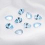 8x12MM Pear Nature Sky Blue Topaz Gemstone,November Birthstone,DIY Jewelry Supplies,3CT