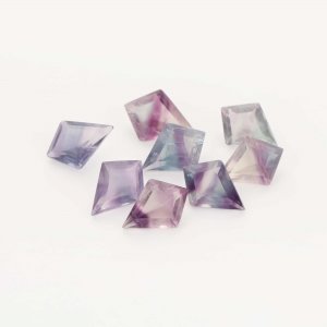 7x10MM Nature Fluorite Kite Cut Faceted Stone,Semi-precious Gemstone,Unique Gemstone,DIY Jewelry Supplies 4160070