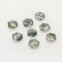 1Pcs Green Moss Agate Hexagon Faceted Nature Stone,Semi-precious Gemstone,Unique Gemstone,DIY Jewelry Supplies 4160066