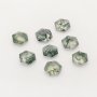 1Pcs Green Moss Agate Hexagon Faceted Nature Stone,Semi-precious Gemstone,Unique Gemstone,DIY Jewelry Supplies 4160066