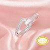 Keepsake Breast Milk Resin Channel Ring Settings,Solid 14K 18K Gold Ring,Art Deco Solid Back Ring,DIY Ring Supplies 1295053