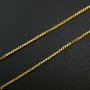 1Pair 14K Gold Filled Box Chain Wire Earrings with Open Loop DIY Supplies Findings for Beads 0.8MM Thick 80MM Long 1705069