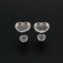 9MM Heart Bezel Settings Studs Earrings for Breastmilk Resin Solid Back 925 Sterling Silver Earrings DIY Supplies 1702224