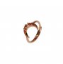 1Pcs 3MM Middle 2MM Two Sides Bezel Round Simple Rose Gold Silver Gemstone Cz Stone Prong Bezel Solid 925 Sterling Silver Adjustable Ring Settings Moon 1214035