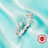 Full Band Keepsake Breast Milk Resin 2x4MM Marquise Bezel Ring Settings,Solid 925 Sterling Silver Ring,Birthstone Stackable Ring,Eternity Ring 1295068