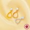Pear Prong Pendant Bezel Settings,Solid 925 Sterling Silver Rose Gold Plated Pendant Charm,CZ Stone Art Deco Pendant,DIY Pendant Charm Tray Supplies 1431480