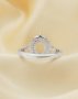 5x7MM Oval Prong Ring Settings,Solid 925 Sterling Silver Rose Gold Plated Ring,Art Deco Ring,Vintage Style Ring,DIY Ring Supplies For Gemstone 1224172