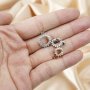 1Pcs 6-15MM Simple Round Prong Bezel Settings For Cz Stone Solid 925 Sterling Silver DIY Pendant Charm Tray 1411210