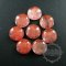 6pcs 14mm round red glass cabochon DIY jewelry findings supplies for ring,earrings 4110130