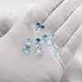 10MM Trillion Cut Nature Sky Blue Topaz Gemstone,November Birthstone,Blue Triangle Gemstone,DIY Jewelry Supplies,2.5CT