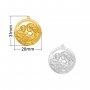 Mother and Baby Round Pendant Charm,Stainless Steel Flower Pendant,Art Deco Mom And Baby Pendant,DIY Pendant Supplies 1431541