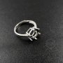 1Pcs 4-12MM Round Cz Stone Prong Setting 925 Sterling Silver Bezel Tray Adjustable Ring Settings 1212035