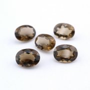 1Pcs Natural Oval Smoky Quartz Faceted Cut Loose Gemstone Nature Semi Precious Stone DIY Jewelry Supplies 4120128