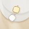 13MM Cushion Square Stainless Steel Pendant Settings,Yellow Gold Silver Flower Pendant Charm,Simple Square Pendant,DIY Pendant Blank Supplies 1431515