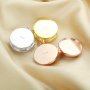18MM Round Bezel Photo Locket,Keepsake Solid 925 Sterling Silver Rose Gold Plated Locket,DIY Photo Memory Pendant Charm Supplies 1110041