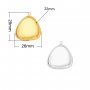 22MM Triangle Bezel Stainless Steel Pendant Settings,Yellow Gold Silver Pendant Charm,Minimalist Triangle Pendant,DIY Pendant Supplies 1431528