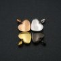1Pcs 12x15MM Silver Rose Gold Black Plated Tiny Heart Stainless Steel Ash Canister Cremation Urn Wish Vial Pendant Prayer Purfume Box 1130006