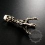 6pcs 15x40mm vintage style antiqued silver plated brass skull steam punk DIY pendant charm supplies 1830075