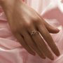 Minimalist Round Prong Ring Settings,Solid 14K 18K Gold Ring,DIY Ring Supplies For Gemstone 1212138