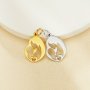 Stainless Steel Mother Child Baby Pendant Charm,Yellow Gold Plated Stainless Steel Pendant,DIY Pendant Blank Supplies 1431445