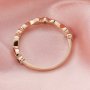 Half Band Keepsake Breast Milk Resin Ring Settings Solid 14K 18K Gold 2x4MM Infinity Bezel Nature Birthstone Stackable Ring 1294388-1