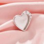 Keepsake Breast Milk Resin Heart Bezel Pendant Settings,Solid 925 Sterling Silver Pendant Charm,Moissanite Art Deco DIY Pendant Supplies 1431434