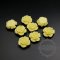 10pcs 12mm creamy color rose resin cabochon for pendant charm 4160013