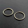 1pair 12-65MM 14K Gold Filled Color Not Tarnished 1.25MM 16Gauge Wire Beading Earrings Hoop DIY Earrings Supplies Findings 1705061