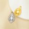 3x5MM Keepsake Breast Milk Resin Oval Bezel Pendant Settings,Yellow Gold Plated Stainless Steel Pear Pendant Charm,Vintage Pendant Blank 1421253