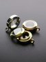 1Pcs 20MM Stainless Steel Round Glass Locket Rose Gold Plated DIY Pendant Charm Supplies 1110034