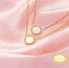 8MM Keepsake Breast Milk Round Bezel Pendant Settings,Solid Back Solid 14K 18K Gold Necklace,DIY Jewelry With Necklace Chain 16''+2'' 1411466