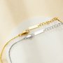 Minimalist Stainless Steel Chain Bracelet,Yellow Gold Plated Chain Bracelet,DIY Bracelet Supplies 1900329