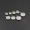 10pcs 6-12mm silver stainless steel round bezel charm settings DIY cabochon tray DIY pendant supplies 1411211