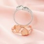 6MM Keepsake Breast Milk Resin Heart Bezel Ring Settings,Solid 14K 18K Gold Ring,DIY Ring Supplies 1294637