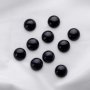 5Pcs 12MM Round Black Sandstone Cabochon,Dark Twinkle Stars Semi Precious Gemstone DIY Jewelry Supplies 4110187