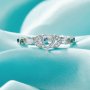 Halo Heart Prong Ring Settings, Birthstone Tree Branch Leaf 925 Sterling Silver Ring,Birthstone Marquise Art Deco Ring,DIY Ring Supplies 1294955