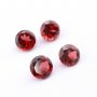 5Pcs Round Red Garnet January Birthstone Faceted Cut Loose Gemstone Nature Semi Precious Stone DIY Jewelry Supplies 4110168