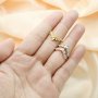 Keepsake Breast Milk Resin Marquise Bezel Ring Settings,Curve Stackable Solid 925 Sterling Silver Rose Gold Ring,2x3.5MM Marquise Bezel,DIY Ring Supplies 1294664